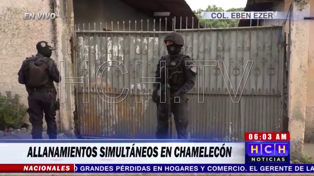¡Ejecutan Allanamientos! en varias colonias del sector Chamelecón