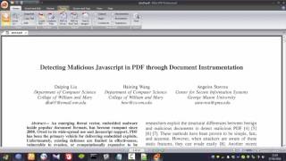 how to embed javascript into pdf file method