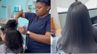 Silkpressing her type 4 hair for her "Movie" Premiere + "I Need Ya'll's Help"