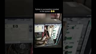 Python is successfully installed in the system 👍🏻🙂 #new #2024