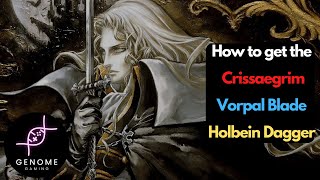 Castlevania: SotN - How to get the Crissaegrim, Vorpal Blade, and Holbein Dagger!!!