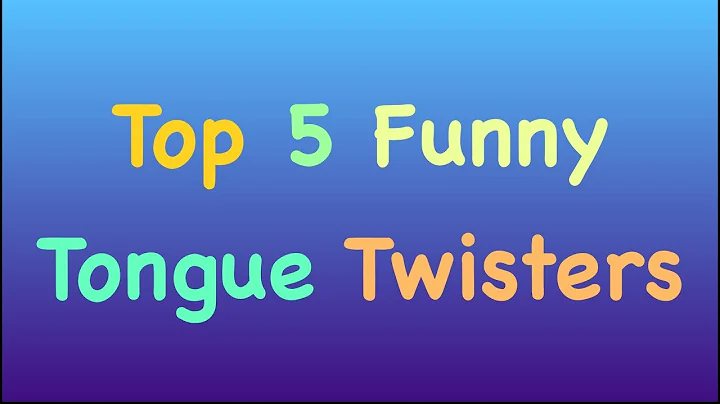 Funny Tongue Twisters - Top 5 English Tongue Twisters - Tongue Twisters For ESL students