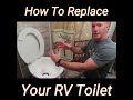 EASY RV Toilet Swap! #shorts #youtubeshorts #howto #diy #rv #rvdiy #toilet #rvlife #rvliving