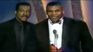 Famous Eddie Murphy and Mike Tyson are honoring Sammy Davis Jr. when Eddie Murphy imitates Mike T. #fear Wealth