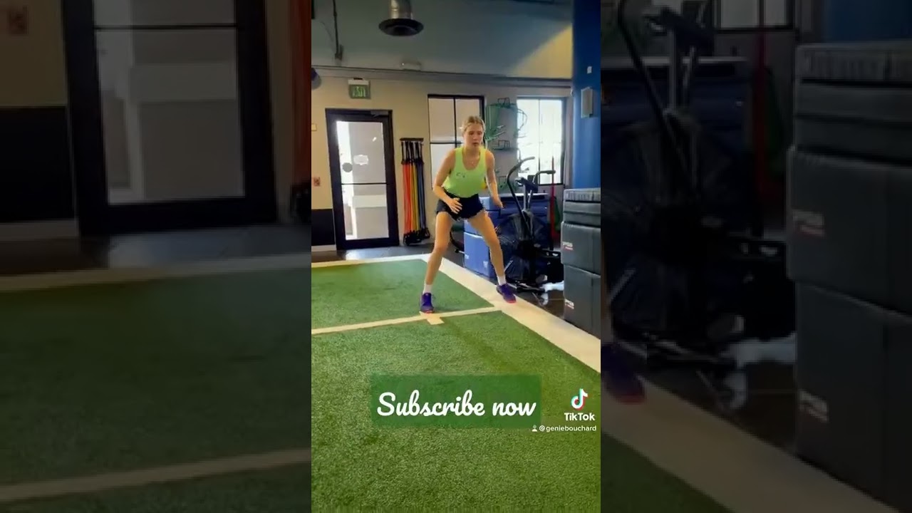 Genie Bouchard workout 