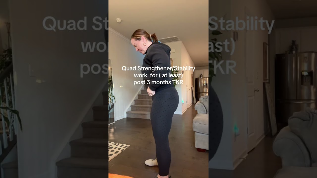 Another episode of strengthening your quad and working on your balance after total knee replacement
