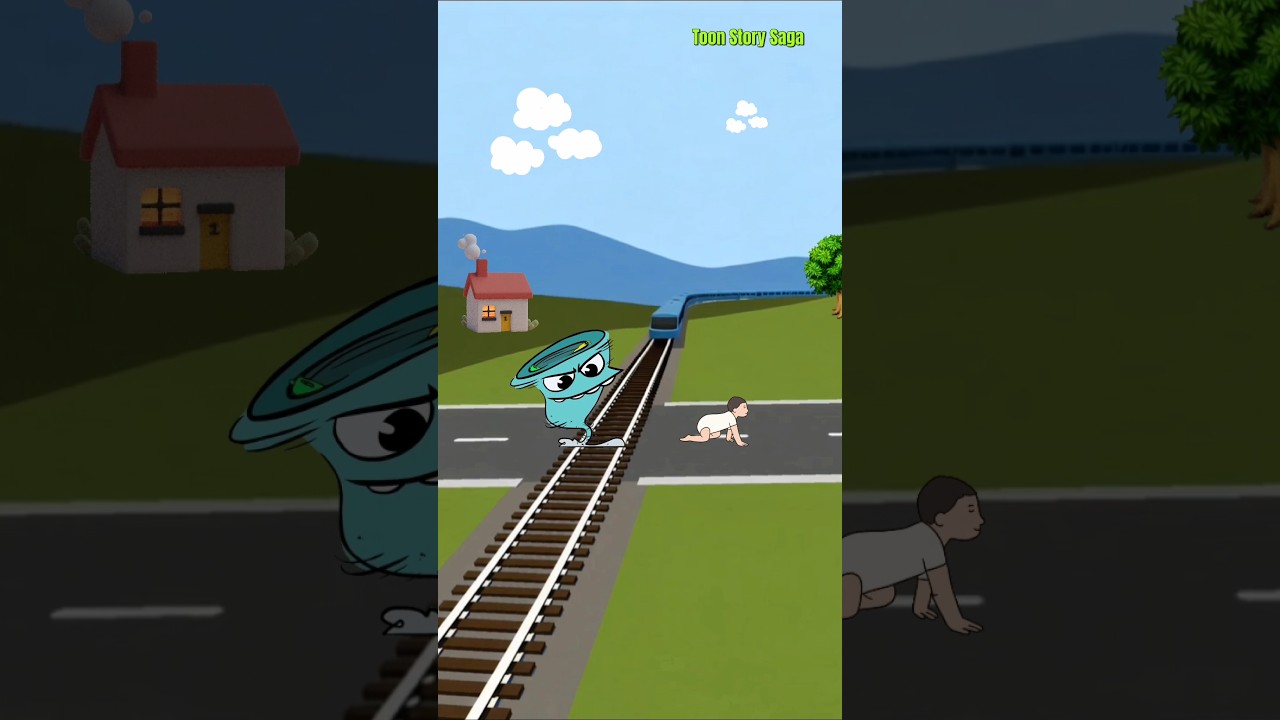 Tornado 360 🌪️ | 🌪️ is following the baby 🍼 and the train is approaching fast | Tornado Video 🌀🌪️