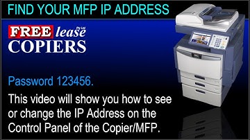 Find Your IP Address on a Toshiba MFP, MFD