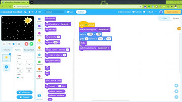 Select backdrop/background, Hide/Show Sprite (mBlock - Block Based IDE Coding for Beginners)