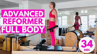 34-Minute Advanced Pilates Reformer Workout | Full-Body Strength, Core & Mobility