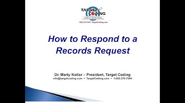Target Coding - How to Respond to a Records Request
