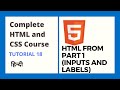 Gambar cover HTML Form Part1: Input and Labels Tutorial 18