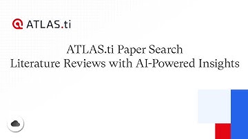 ATLAS.ti Paper Search: Literature Reviews with AI-Powered Insights