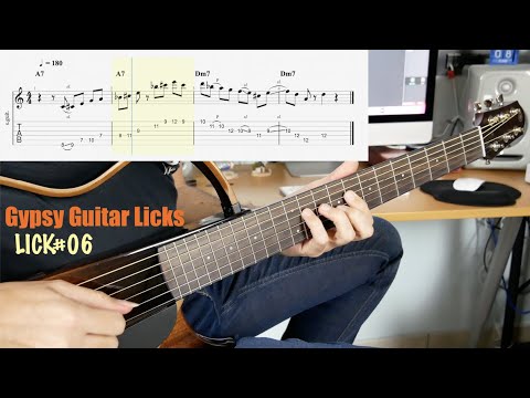 Lick #06 - Gypsy Jazz Style Guitar (with tablature)