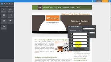 Drag-n-Drop Website Editor Demo Aug 2013