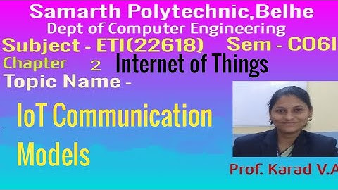 ETI Chapter 2 - IoT communication Models