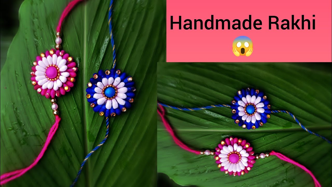 Simple Rakhi Pattern How To Make Rakhi At Home | Handmade Rakhi | DIY | Easy & Simple ...