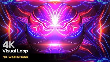 4K VISUAL LOOP ANIMATION RESOLUME (VJ LOOP) - 3D TUNNEL KALEIDOSCOPIC