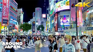 🇯🇵 Tokyo Saturday Night Walk - Shibuya / Summer 2022・4K