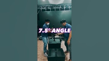 Setting up your PreSonus CDL12P using a crank stand on a subwoofer.