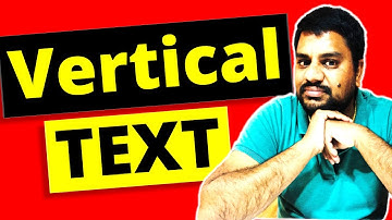 How To MAKE TEXT VERTICAL In Google Docs | TUTORIAL