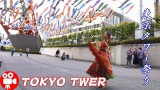 WALKING AROUND TOKYO TOWER FESTIVAL & ZOJOJI TEMPLE 2019   4K 60FPS HDR