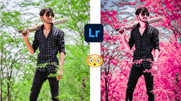 Lightroom moody pink tone photo editing || Lightroom background color change