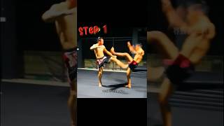 Push kick knockout 😳 || 3 step tutorial #viral #martialarts #muaythai #mma #tutorial #shorts