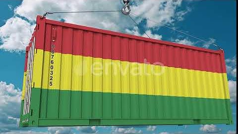 Container with Flag of Bolivia | Motion Graphics - Envato elements