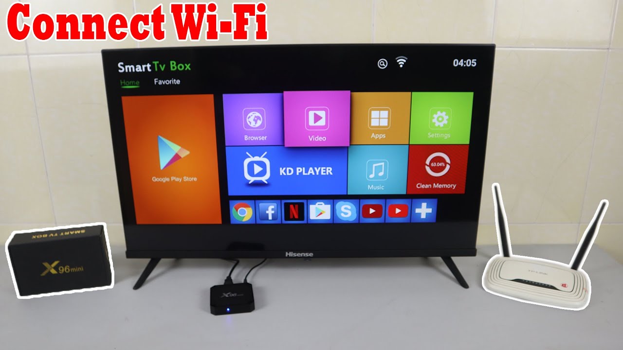How to Connect X96 Mini Smart TV Box to Wi Fi - YouTube