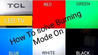 Red/Green/Blue/White/Black Screen  Solve