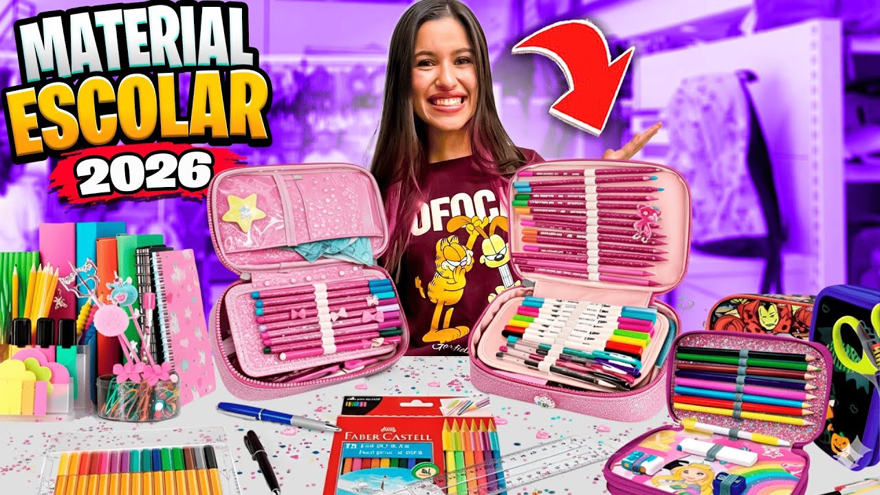 COMPRANDO MEU MATERIAL ESCOLAR 2026 ( Gabi e Susu ) 