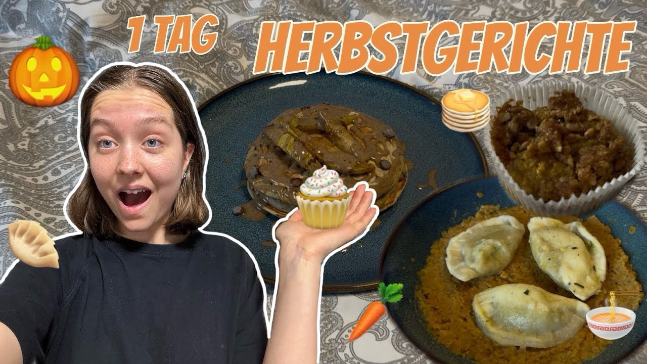 Ich esse 1 Tag HERBSTGERICHTE🍂 (aka Kürbis overload) | Miracuja