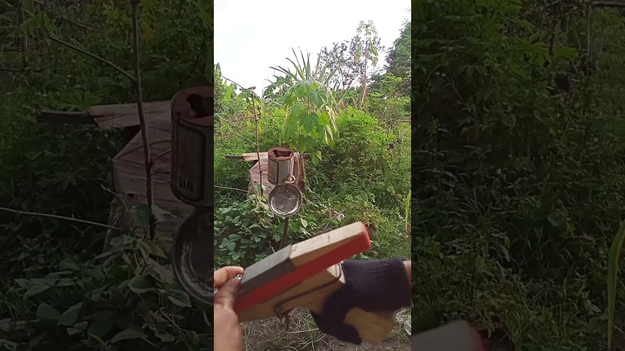 Homemade gun/ Matches and Metal Ball bullet