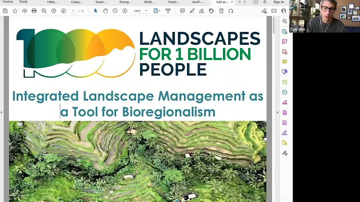 1000L   Integrated Landscape Management as a tool for Bioregionalism