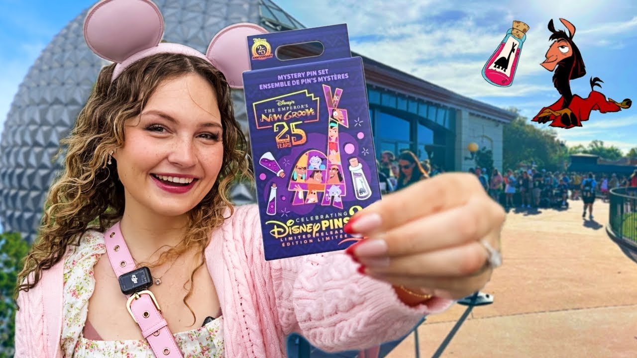 Распаковка головоломки Disney Mystery Pin Kuzco в Epcot | Сможем ли мы собрать ламу?