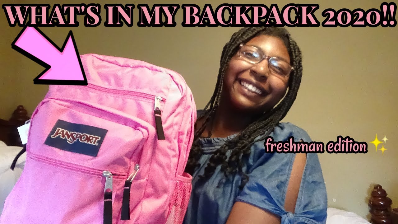 WHAT"S IN MY BACKPACK 2020!! *freshmen edition* YouTube