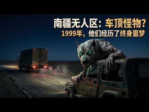 1999年南疆无人区，深夜车顶趴着巨型未知生物 ：那晚对视成了终身噩梦 - 诡语怪谈