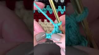 Getting started with crochet moss stitch #crochet #shorts 🧶