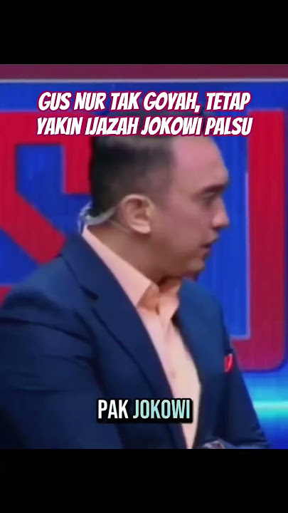 Gus Nur remains unwavering, remaining convinced that Jokowi's diploma is fake.