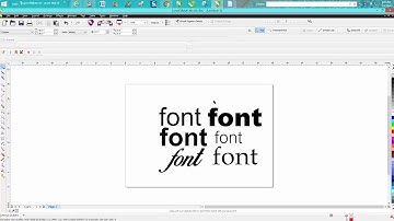 Corel Draw Tips & Tricks Font list