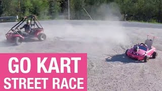 Barbie Car vs. Honda Odyssey  Street Race