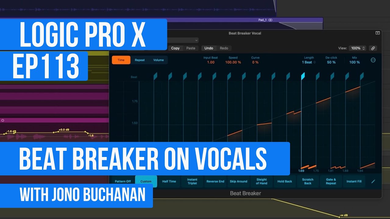 LOGIC PRO X - How to use Beat Breaker on Vocals