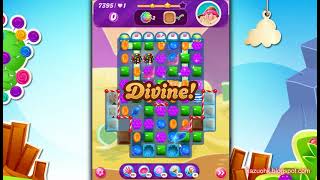 Candy Crush Saga Level 7395 * Never paid for Boosters Walkthrough Gameplay