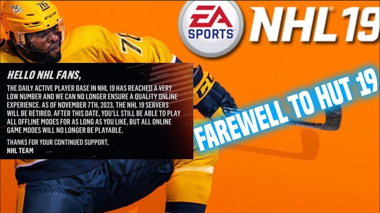 Goodbye To NHL 19 HUT- Servers Shut Down Today