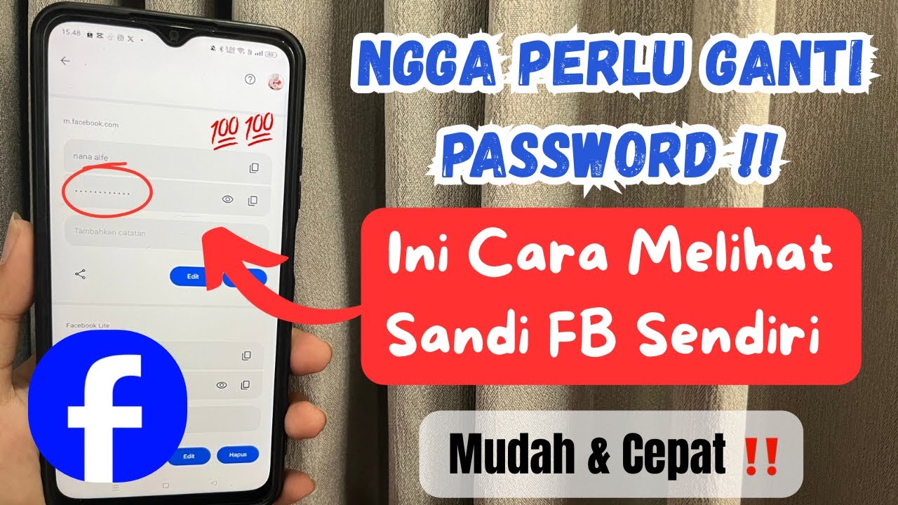 Cara Melihat Kata Sandi Facebook Sendiri - YouTube