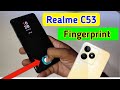 Realme C53 Display Fingerprint Setting Realme C53 Fingerprint Screen Lock Fingerprint Sensor 