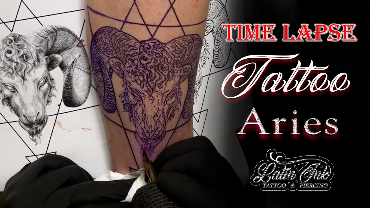 TATTOO SIGN ARIES / TATUAJE SIGNO ARIES TIME LIVE/LAPSE