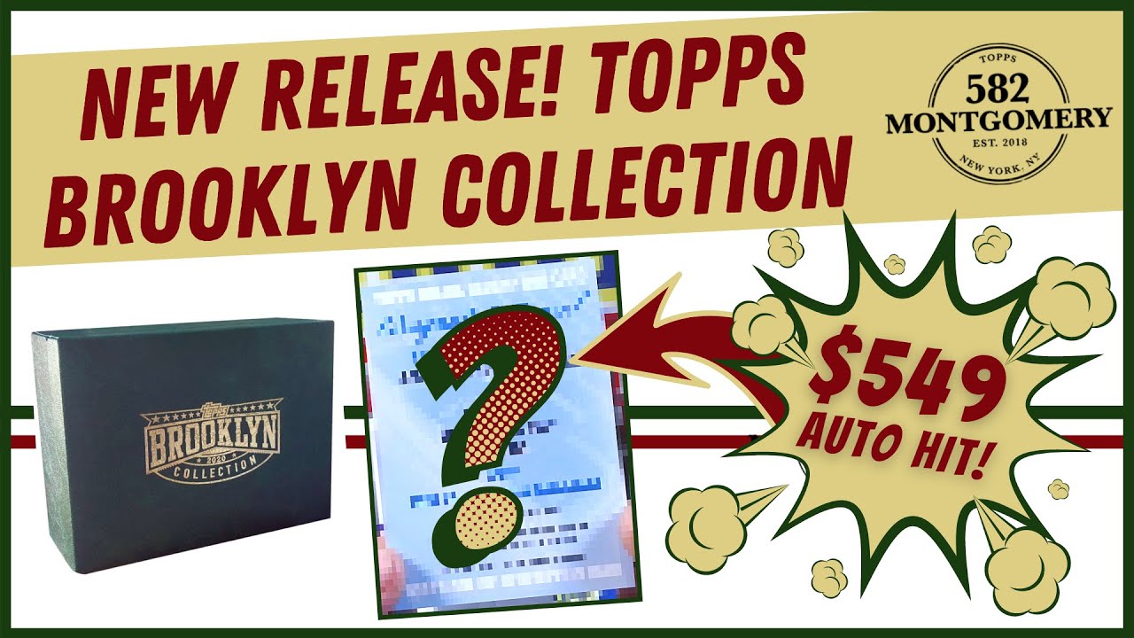 NEW RELEASE! Topps Brooklyn Collection! HUGE $550 Parallel Rookie Auto Redemption Pull! 🤯
