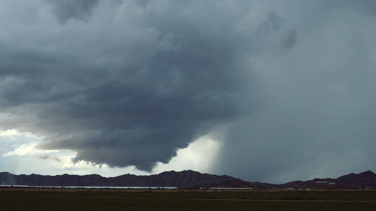 Maricopa, AZ Wall Cloud Timelapse and Flash Flooding - 9/26/2019